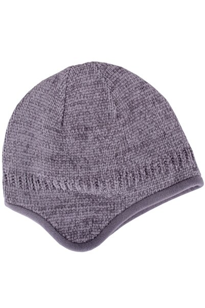 FORUM Beretă cu urechi, gri, catifea la exterior, fleece la interior, flexibi...