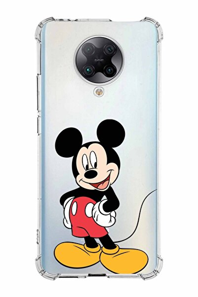 PrintiFy Xiaomi Poco F2 Pro Köşe Korumalı Antişok Kapak Mickey Mouse Tasarıml...
