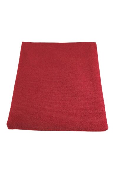 Bol Ticaret Tekstil 3 Pieces Red Microfiber Hand Face Hairdresser Sports Towel Hair Dye Captive 50x90 Cm