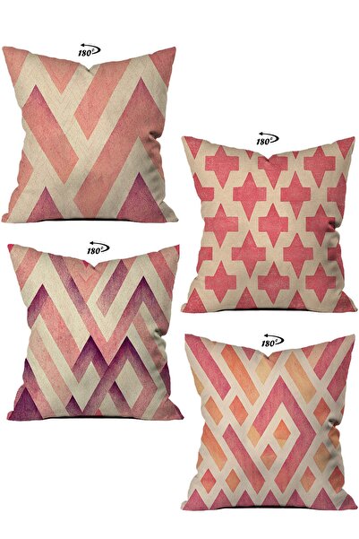 stellahomes Modern Decorative Design Double Sided Digital Printed 4-Piece Dec...