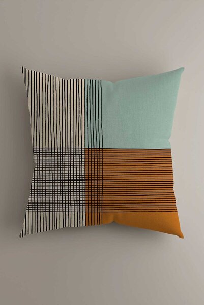 LadiesHome غطاء وسادة مزخرف بتصميم ديكور حديث مزدوج الجوانب مطبوع رقميًا