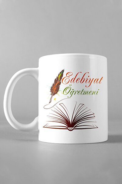 Hediyexpres أجمل كوب أبيض مصمم لعيد المعلم الأدبي في 24 نوفمبر