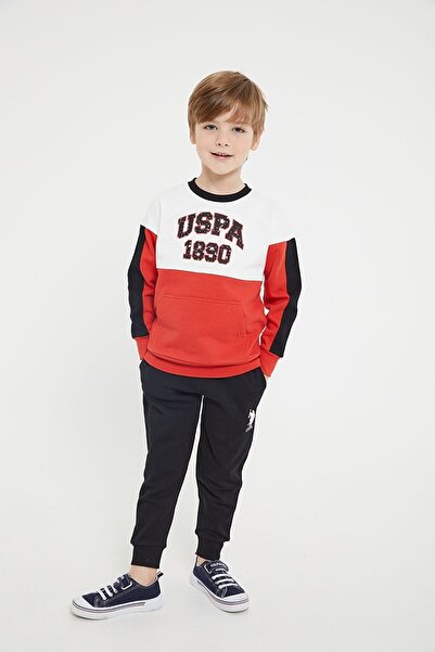 U.S. Polo Assn. Us Polo Assn U.s. Polo Assn Lisanslı Erkek Çocuk Kanguru Cepl...