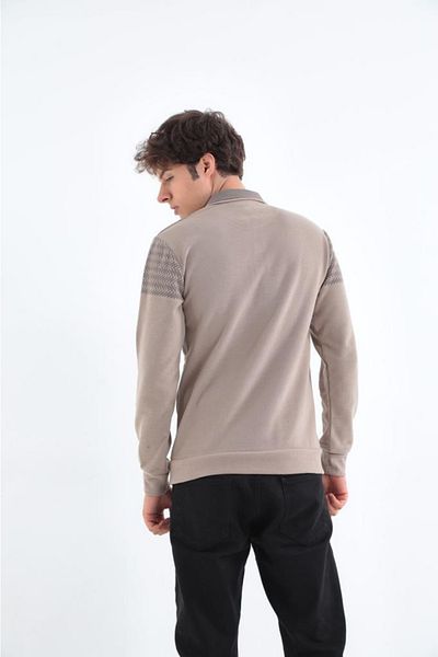 Rey Polo Polo Neck Print Detailed Sweater