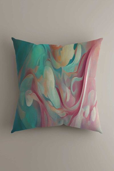 LadiesHome Husă decorativă pentru pernă decorativă digitală cu două fețe, cu ...