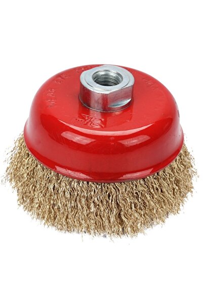 Genel Markalar 75 Mm Çanak Tel Fırça M14, Spral Teli, Jet Taşı Teli, Tel Fırça