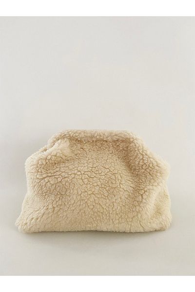 HEYBE'S Γυναικεία βελούδινη τσάντα Teddy Clutch