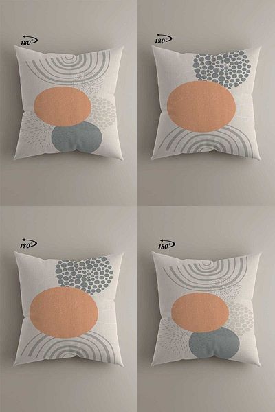 LadiesHome Modern Decorative Design Double Sided Digital Printed 4-Piece Decorative Throw Pillow Cover