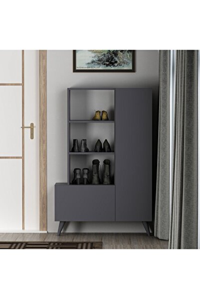 Meltem Çelik - BMdekor Çok Amaçlı Dolap Artes Antrasit