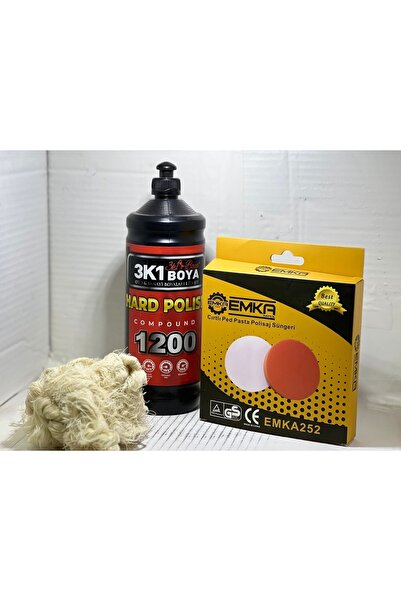 3k1 boya 3k1 3lü Set (1200 1KG-CIRTLI PASTA SÜNGERİ-500GR ÜSTÜBÜ)