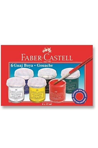 Faber Castell Faber-castell Guaj Boya 6 Renk 15 Ml Mavi 5170 121033