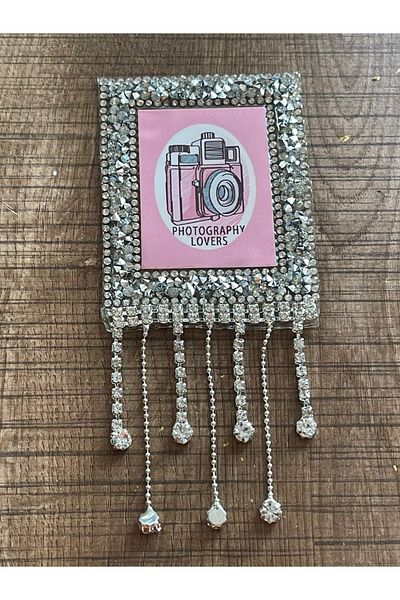 Gönülden Tasarım 6x8 Cm Zircon Stone Fotografie Vizuală Așezați pe armă Patch cu fier de călcat