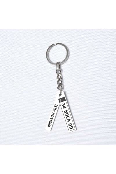 Gökdeniz 925 Plaka Model Unisex Gümüş Anahtarlık