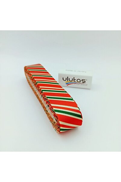 Genel Markalar Yılbaşı Süsleme Yeşil Kırmızı Ince Çizgili Yeniyıl Kurdelesi 5 Metre – Kurdele – Kurdele – Kurdele