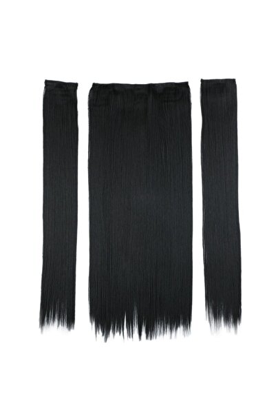 Lisinya Синтетична полумесец + 2 странични копчета / Черно (lisinya)