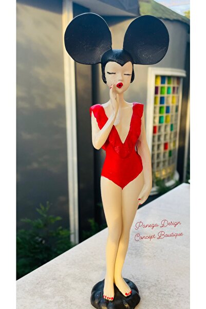 Mickey Kostümlü Kız Biblo