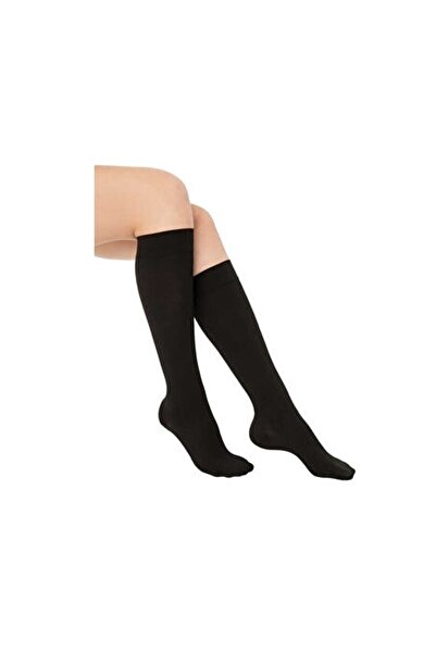 Varimed , Diz Altı, Pamuklu, Orta Basınç (ccl2), Siyah, Kapalı Burun, Çorabı,
