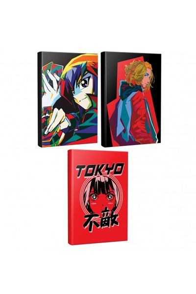 Halk Kitabevi 3 Notebook Fearless - Tokyo Revengers - Gambit