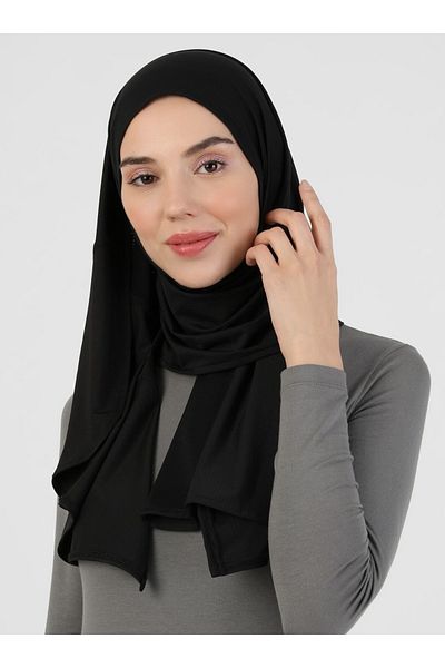 Ecardin Premium Black Sports Shawl - Athletic Micro Fabric, Airy Porous - St 095