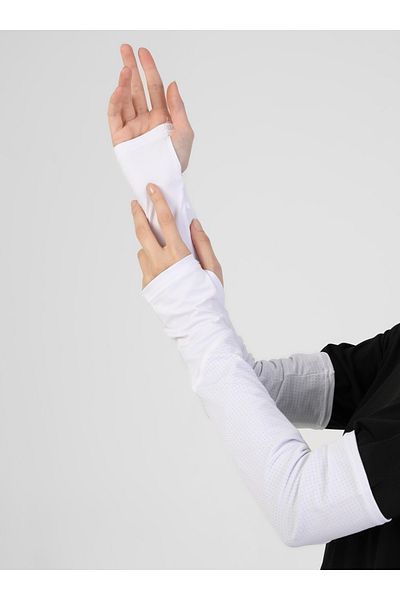 Ecardin Premium White Sports Athletic - Comfortable and Flexible, Porous Sleeve - St096