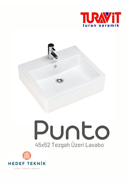 Turavit Punto Tezgah Üzeri Çanak Lavabo 45x52