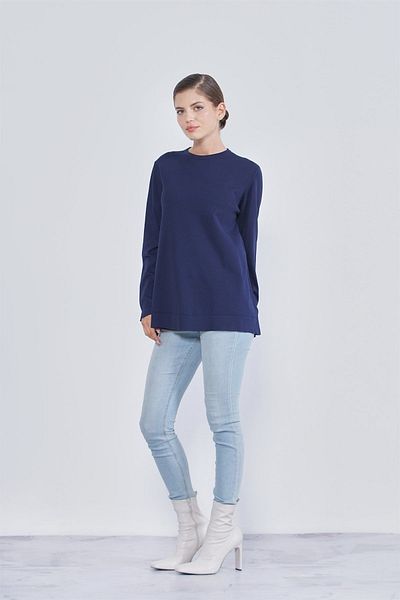 Nuss Mercerized Standard Tunic Ns-22y-902tnk Navy Blue