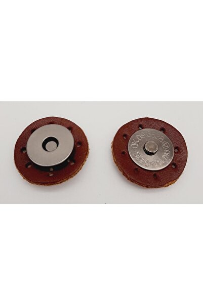 angel çanta aksesuar ترصيع مغناطيسي من الجلد الحقيقي باللون الأحمر والبني المدخن