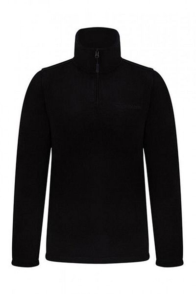 THERMOFORM Pulover de damă, negru, cu fermoar, cu potrivire obișnuită