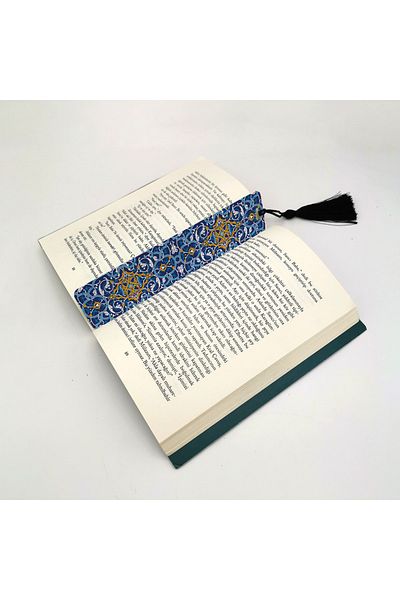 BAKSEPETE Rumi Pattern Printed, Tasseled Bookmark (gift Bookmark, bookmark-138)