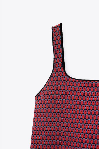 MJORA Rochie mini cu bretele groase cu modele
