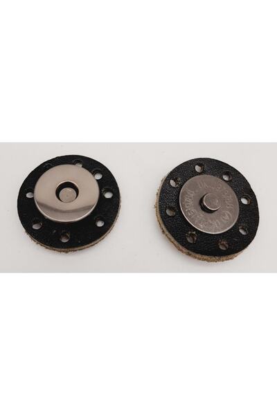 angel çanta aksesuar ترصيع مغناطيسي من الجلد الحقيقي باللون الأسود المدخن