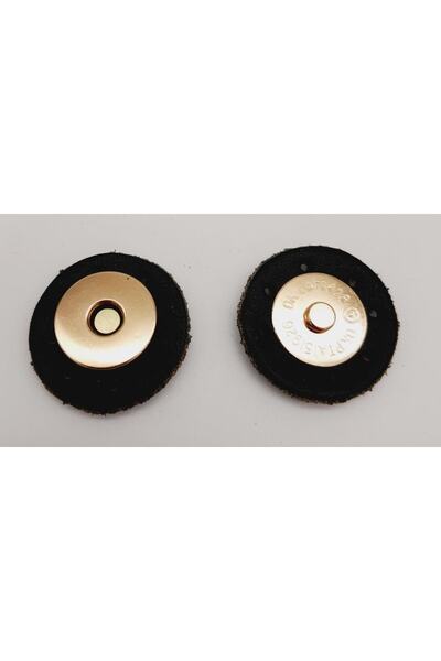 angel çanta aksesuar ترصيع مغناطيسي من الجلد الحقيقي باللون الأسود مع معدن ذه...