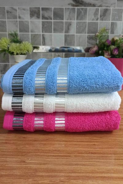 MODANTY 50x90 cm 100% bumbac prosop pentru mâini și față - set de 3 prosoape