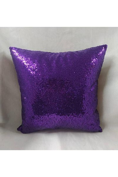 YILMAZHOME Husă de pernă cu paiete - (dimensiune violet-43x43)