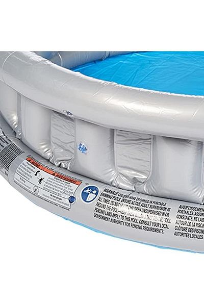 BESTWAY Spaceship Patterned Inflatable Pool - Large Metallic (152x43cm) 51080