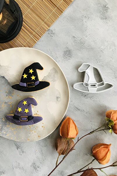 CESTOPİENO قالب بسكويت قبعة الهالوين / سيراميك / لعبة - أبيض