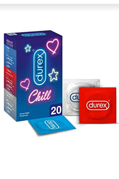Durex Chill Karışık Prezarvatif Ekonomik Paket 20li