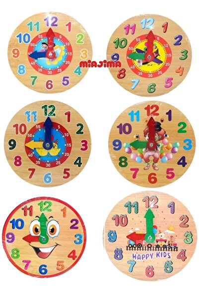 Miajima Educational Toy Wooden Clock
