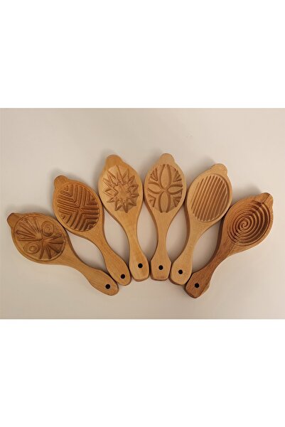 Ahşapdeluxe مجموعة قوالب كوكيز كلاسيكية مكونة من 6 قطع من Kerebiç/Kömbe/