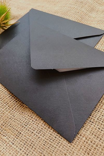 Dekorden Black Invitation Envelope, 13x18 Cm.