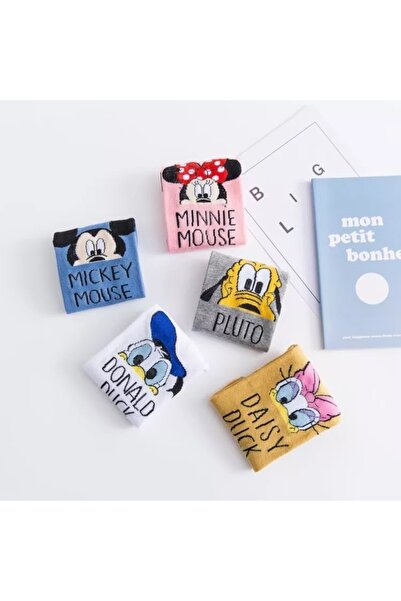 Atacık Çorap 5 чифта дамски сладки анимационни герои, които могат да се перат, ботуши, чорапи до глезена