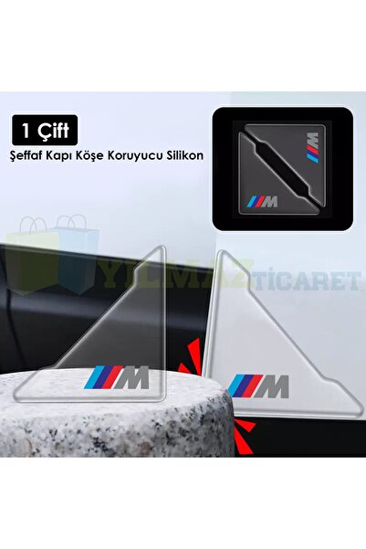 yılmazetic Bmw M Logo Kapı Kenar Köşe Koruyucu Çarpma Çizilme Önleyici Siliko...