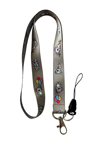 StormiStoretr Gri Koala Boyun Ipi Telefon Askısı