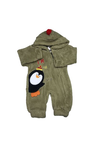panduff Penguin Embroidered Jumpsuit - Baby Jumpsuit 1-3 Years Old
