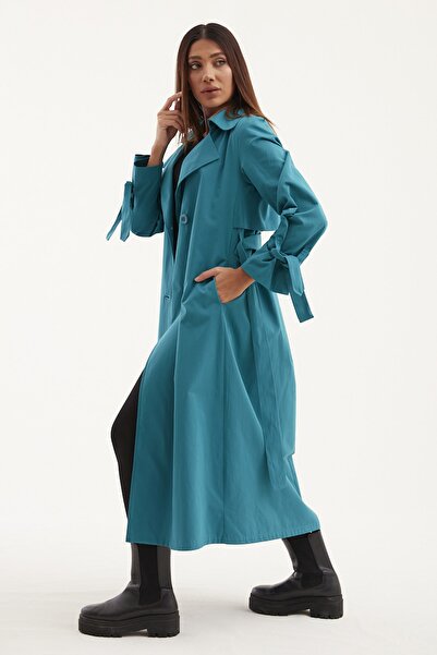 SahraAfra Parrot Oversize Trençkot