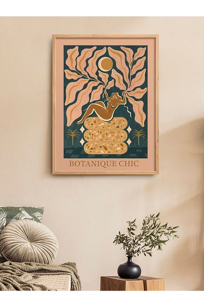 HOMEPACK Единична картина с естествена дървена рамка Tk/030