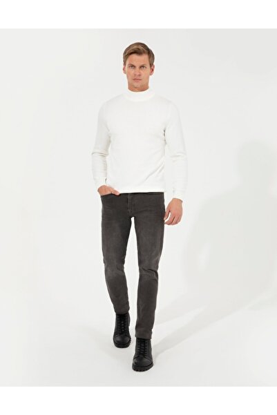 Pierre Cardin Ecru Slim Fit Erkek Triko Kazak