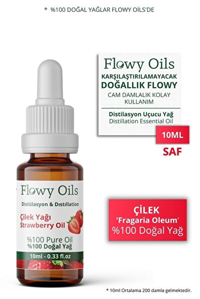 Celenzea Çilek Yağı %100 Doğal Bitkisel Uçucu Yağ Strawberry Oil 10ml