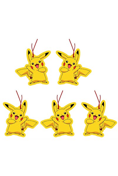 Jethızında 5'li Set Pikachu Tasarımlı Oto Kokusu