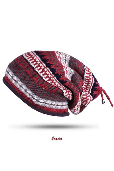 FORUM Hood Kilim Beret Claret Red Model 987-567